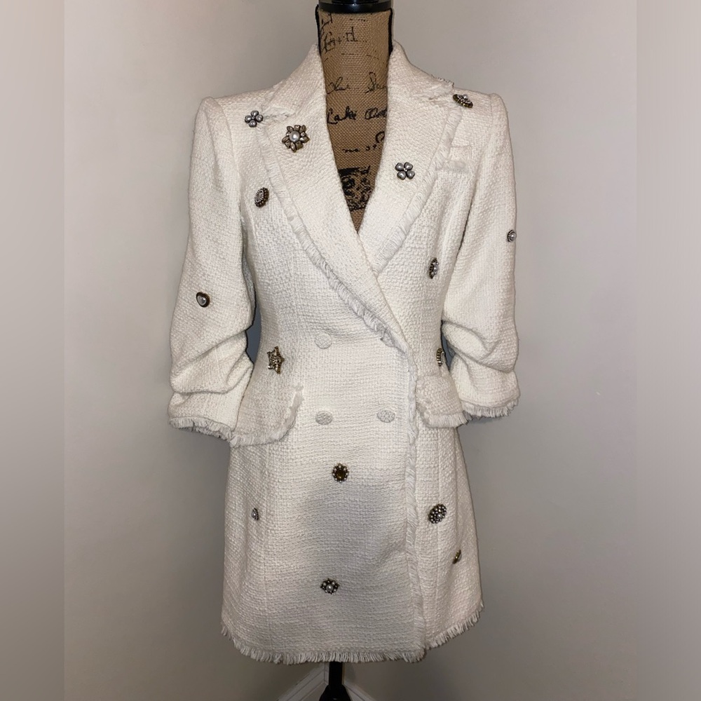 $695 Cinq à Sept Joel Embellished Blazer Dress - Picture 12 of 16